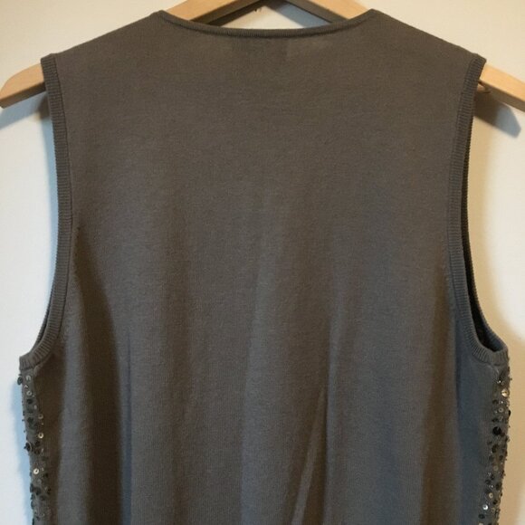 BASLER Virgin Wool & Silk Sequin Sweater Vest - Picture 6 of 16